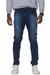 Calça Jeans Média Com Puídos Masculina Azul na internet