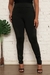 Calça Legging Montaria Plus Size Detalhe Cirrê Preto - comprar online