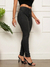 Calça Jeans Skinny Feminina Preta Cintura Alta Premium - comprar online
