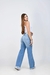 Calça Jeans Feminina Wide Leg Cintura Alta Azul Claro - comprar online