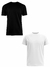 Kit Com 2 Camisetas Masculinas Fitness Básicas Preto Branco - comprar online