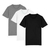 Kit Essencial com 3 Camisetas Masculinas Branca, Preta e Cinza - comprar online