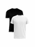 Kit Com 2 Camisetas Masculinas Fitness Básicas Preto Branco
