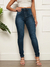 Calça Jeans Feminina Skinny com detalhes na internet