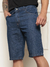 Bermuda Jeans Masculina Azul Básica Estonada - comprar online