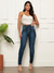 Calça Jeans Feminina Skinny com detalhes