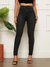 Calça Jeans Skinny Feminina Preta Cintura Alta Premium - We Happy Shop