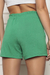 Shorts Feminino Soltinho Casual com Elástico e Cordão em Viscolycra Verão 2024 Verde na internet