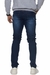Calça Jeans Média Com Puídos Masculina Azul - loja online