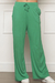 Calça Pantalona de Viscolycra com bolsos Verde