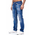 Calça Jeans Masculina Streetwear com Bolsos e Corte Reta Azul - comprar online
