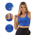 Top cropped Feminino Fitness premium com alça e recortes - loja online