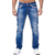 Calça Jeans Masculina Streetwear com Bolsos e Corte Reta Azul
