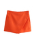 Shorts Saias assimétrico transpassado vintage cintura alta lateral zíper skort - loja online