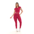 Conjunto Feminino Moda Fitness Para Academia Calça E Cropped Estampa Modelo 3D - comprar online