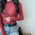 Suéter feminino de manga comprida e gola alta na internet