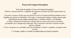 Frasco Limpeza Energética - loja online