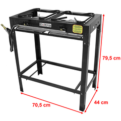 Fogão Industrial 2 Bocas Caulim Alta Pressão na internet