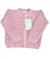 Cardigan Casaco de Tricot Pérola Rosa na internet