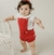 ROMPER EM TRICOT VERMELHO GIRL - 1 peça - comprar online