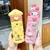 Garrafa Térmica Sanrio Hello Kitty 316 Stainless Steel Thermos, Kuromi Kawaii, My Melody, Cinnamoroll, Pochacco, 350ml - Bailarina de Papel