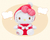 Sanrio Hello Kitty Pelúcia, Kawaii, Decorações de Natal. Presente - Bailarina de Papel