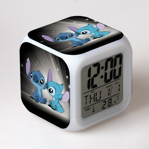 Relógio Led Stitch