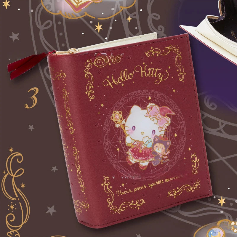 Sanrio Hello Kitty Necessaire, Sanrio, Kuromi, Cinnamoroll, em forma de  Livro de Magia. Estojo