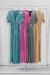 543/2- Vestido lycra diferenciada con brillos con manga, falda cruzada con tajo - comprar online