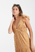 519- Vestido de lino en capas con volados - comprar online