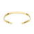 Bracelete Liso Square Banho Ouro 18K