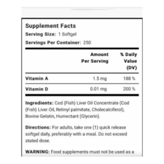 Vitamina A | 1.5mg + D3 | 0.01mg | Horbaach - comprar online