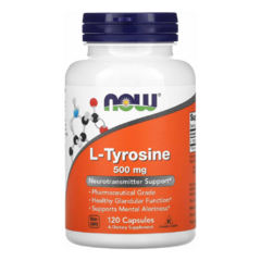 L-Tyrosine 500 mg | 120 Caps | Now Foods