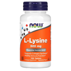 L-Lysine 500 mg | 100 Tab | Now Foods