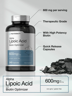 Alpha Lipoic Acid | 600mg | Horbaach en internet