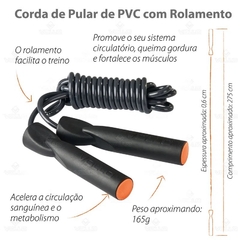 Corda de Pular PVC com Rolamento Vollo na internet