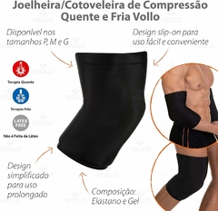 Joelheira/Cotoveleira Compressão Quente e Fria Vollo - loja online