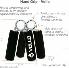 Hand Grip Com Cabo de Espuma (Par) Vollo Sports - loja online
