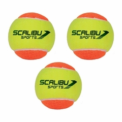 Kit com 3 Bolas Beach Tennis Scalibu Sports