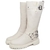 Bota Biker - Preta, Prata, Marrom e Off White - Mundo Amis