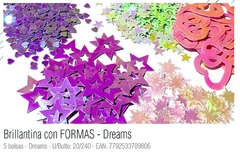 Brillantina C/Formas Dreams X 5 sobres