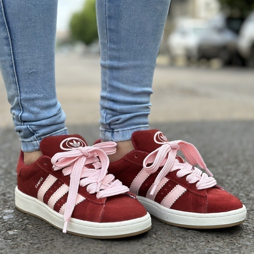 Tênis Adidas Campus 00s Vermelho/Rosa Feminino