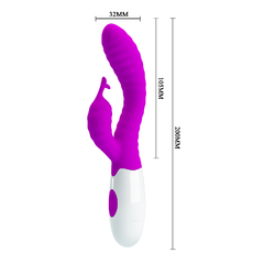 HYMAN BUNNY DOBLE ESTIMULACION - 10 FUNCIONES - 20CM X 3.2 CM. BI-014705 - comprar online