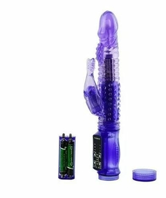 VIBRADOR FEMENINO ROTADOR CON DOS MOTORES 23X3CM. RB0022