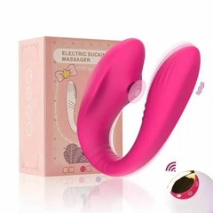 VIBRADOR EN U CON SUCCIONADOR Y CONTROL. EC-SUCK-V0021 - tienda online