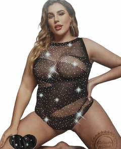 BODY ENTRAMADO EN ZIGZAG CON STRASS. LT86036