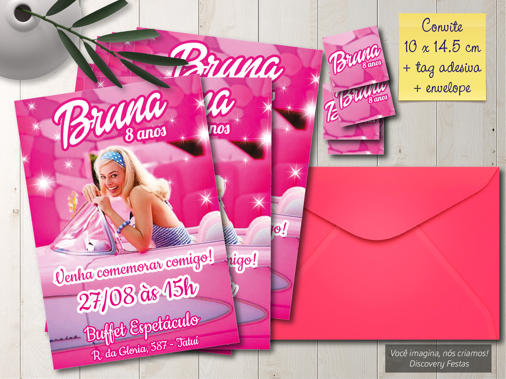 Convite Barbie Princesa Digital Virtual Whatsapp