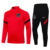 Conjunto de Treino Manga Longa Atlético de Madrid - Preto com Vermelho