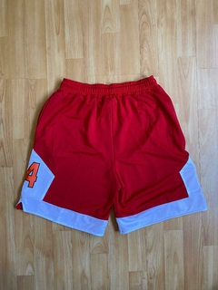 SHORT RIVER PLATE BERMUDA CON BOLSILLOS ESTILO NBA BORDADA - FAQ INDUMENTARIA