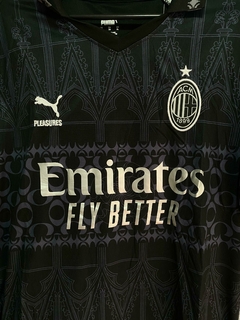 CAMISETA AC MILAN ITALIA SUPLENTE NEGRA IMPORTADA G5 en internet